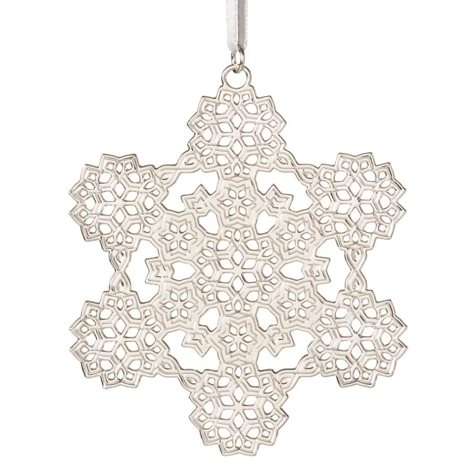 Sale 2024 Sterling Silver Snowflake Ornament Ornaments