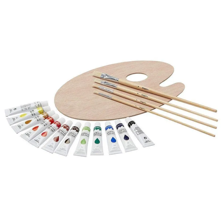 Sale Acrylic Paint and Tabletop Easel Set Art Supplies & Easels