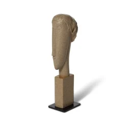 Clearance Amedeo Modigliani: Green Tête Sculpture Sculpture