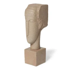 Amedeo Modigliani: Large Pink Tête Sculpture Sculpture