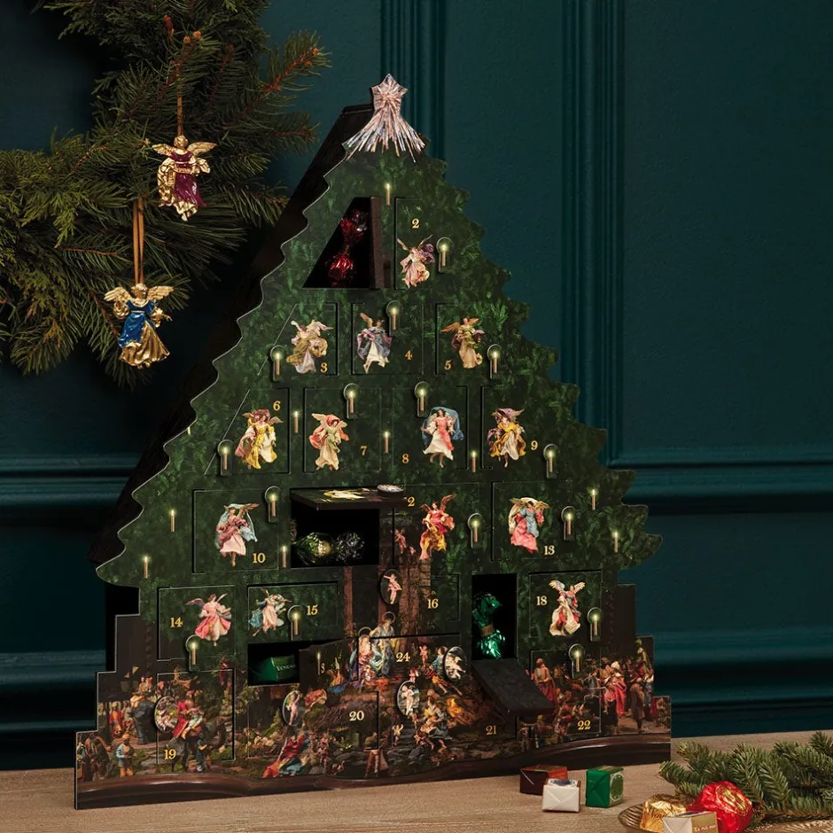 Online Angel Tree Wooden Advent Calendar Calendars