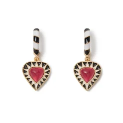 New Atef Crown Huggie Charm Earrings Earrings