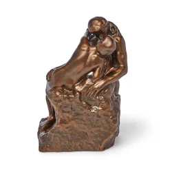 Best Auguste Rodin: The Kiss Bronze-Toned Sculpture Sculpture