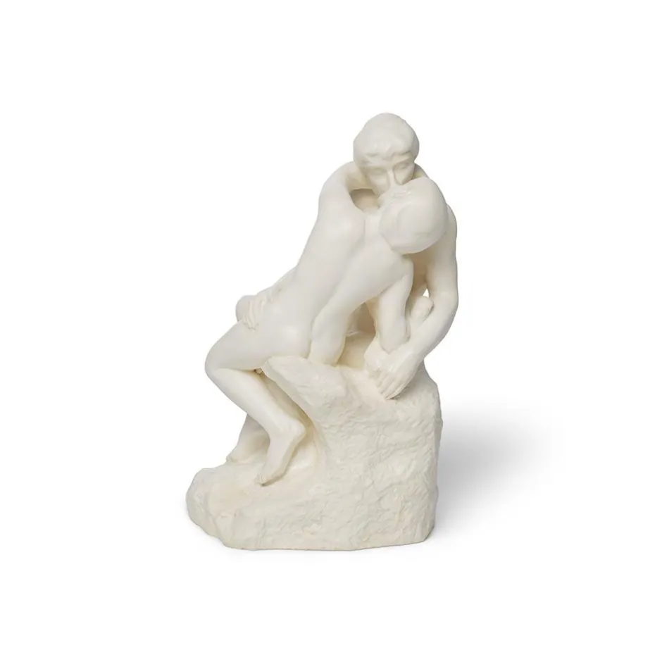 Clearance Auguste Rodin: The Kiss Medium White Sculpture Sculpture