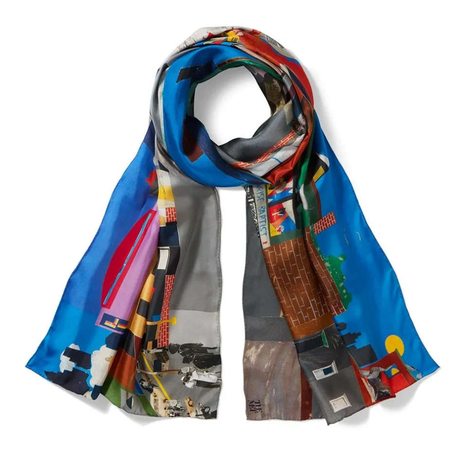 Clearance Bearden The Block Oblong Silk Scarf Scarves & Wraps