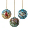 Discount Birds of America Hand-Painted Glass Ornament Set Ornaments
