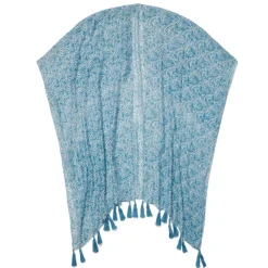 New Blue & White Qing Floral Cover-Up Clothing