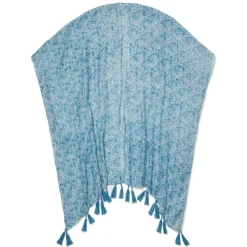 New Blue & White Qing Floral Cover-Up Clothing