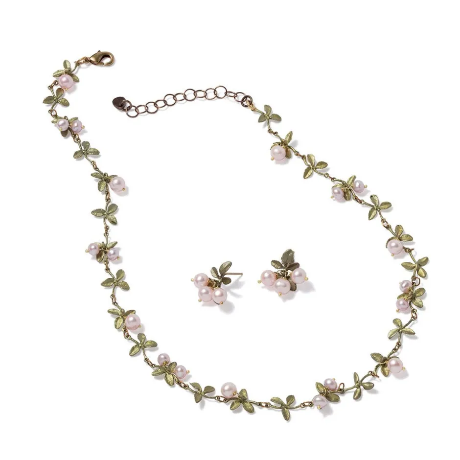 Sale Blushing Berries Necklace and Earrings Set Jewelry Sets