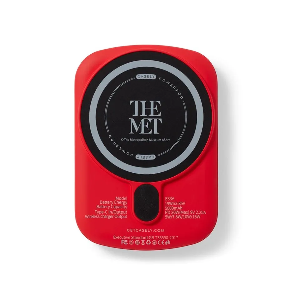 Casely Met Logos Power Pod Wireless Charger Office|Small Accessories