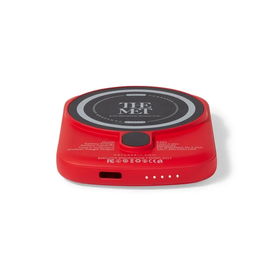 Casely Met Logos Power Pod Wireless Charger Office|Small Accessories