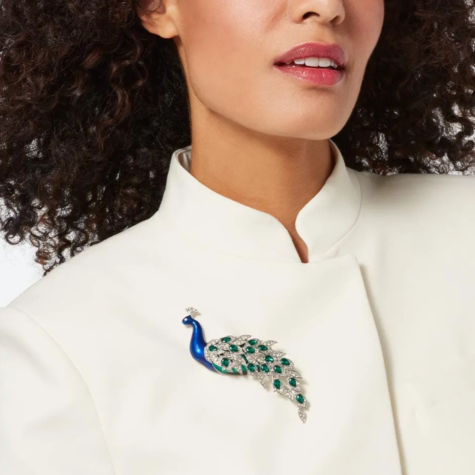 Outlet Chelsea Peacock Brooch Pins & Brooches