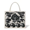 Discount Chinese Peony Oversize Structured Tote Bags