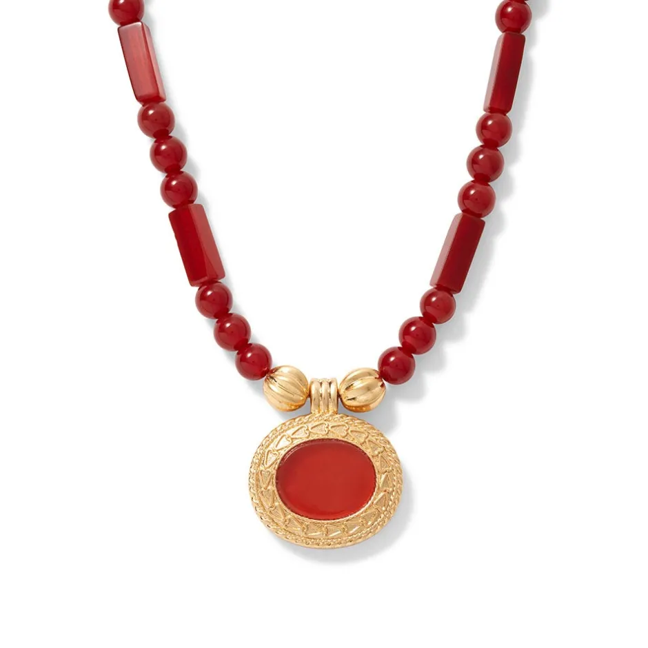 Classical Carnelian Pendant Necklace Necklaces