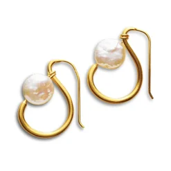 Online Coin Pearl Earrings Earrings