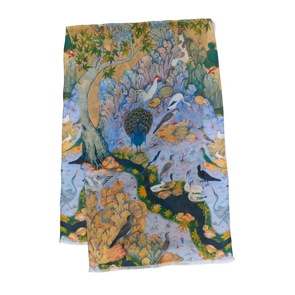 Outlet Concourse of the Birds Oblong Scarf Scarves & Wraps