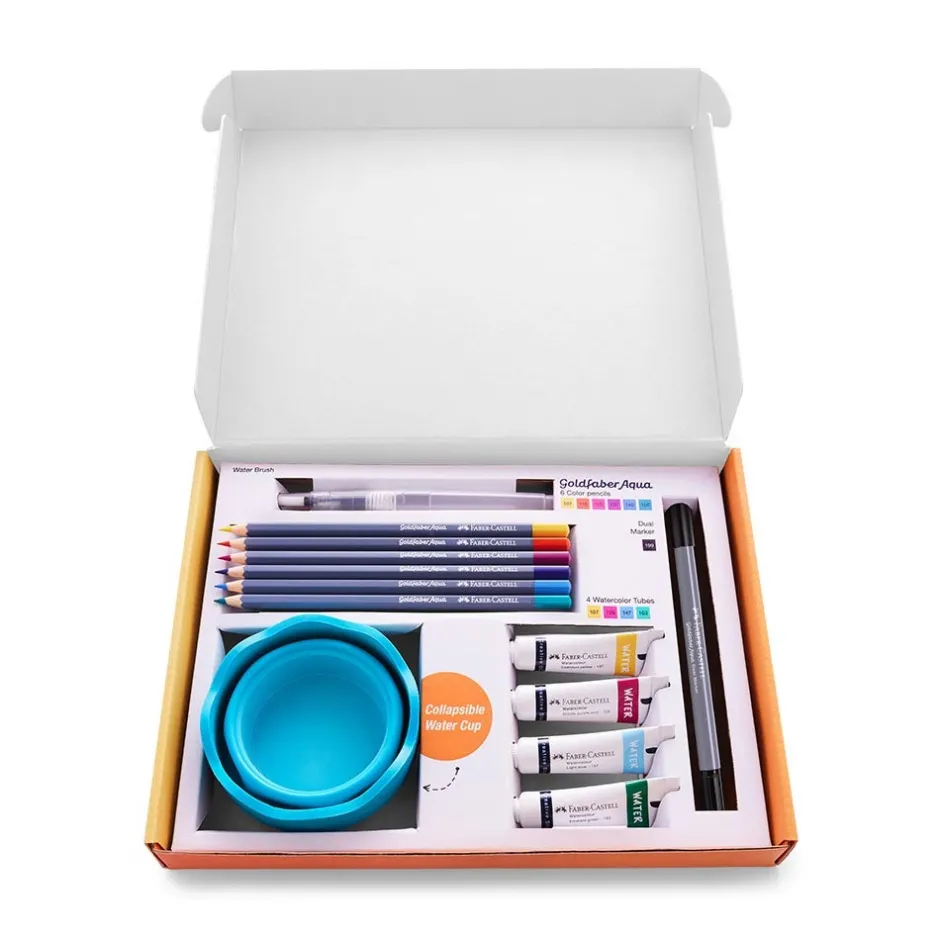 Outlet Creative Studio Try It Box: Wet Mediums Art Supplies & Easels