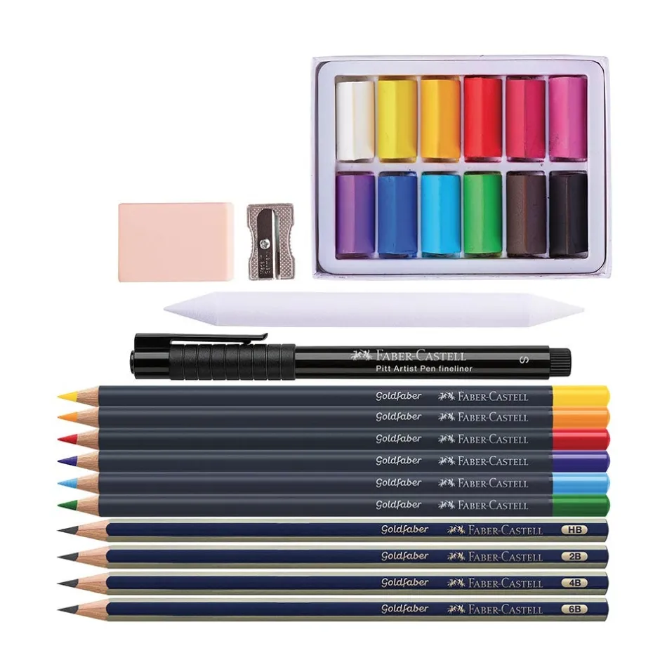 Clearance Creative Studio Try It Box: Dry Mediums Art Supplies & Easels