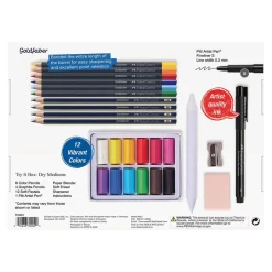 Clearance Creative Studio Try It Box: Dry Mediums Art Supplies & Easels
