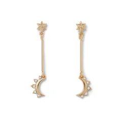 Online Crescent Moon Drop Earrings Earrings