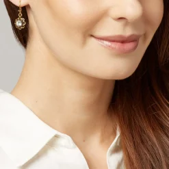 Best Crystal Rosette Drop Earrings Earrings