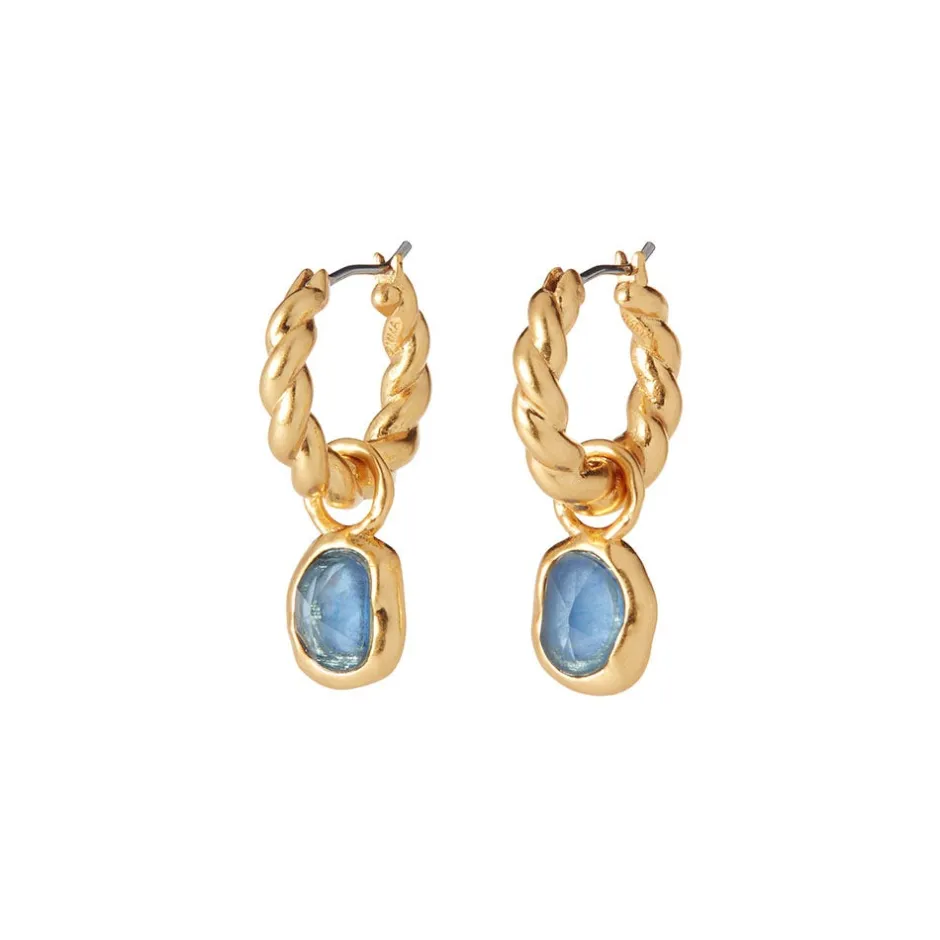 New Cypriot Twist Hoop Earrings with Removable Charms Earrings