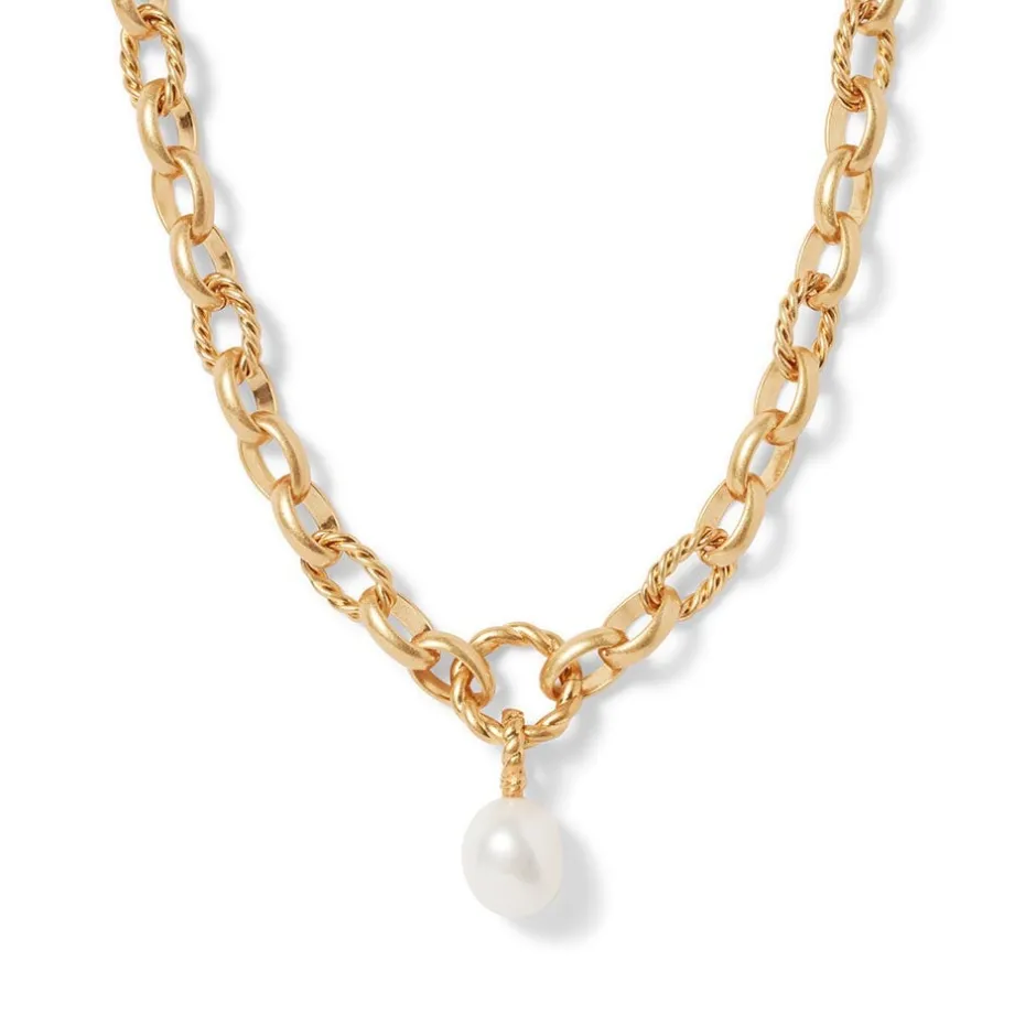Outlet Cypriot Twist Pearl Chain Pendant Necklace Necklaces