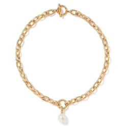 Outlet Cypriot Twist Pearl Chain Pendant Necklace Necklaces