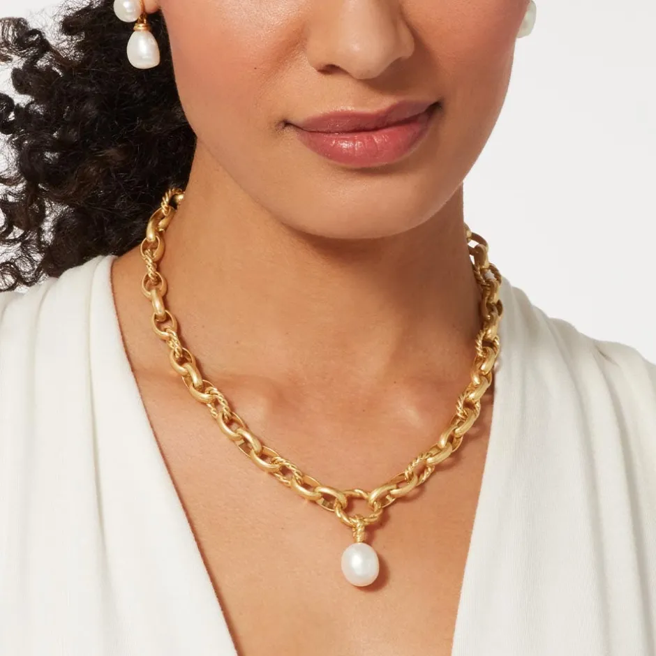 Outlet Cypriot Twist Pearl Chain Pendant Necklace Necklaces