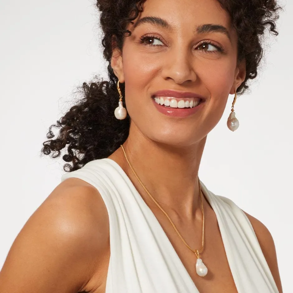 Best Cypriot Twist Pearl Drop Earrings Earrings