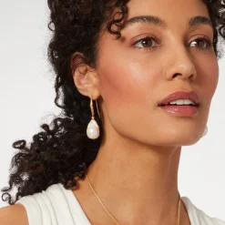 New Cypriot Twist Pearl Necklace and Drop Earrings Set Jewelry Sets
