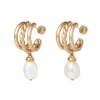 Online Cypriot Twist Pearl Triple-Hoop Earrings Earrings