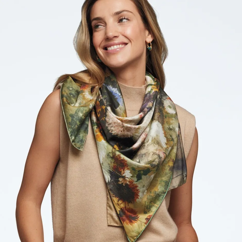 Online Degas Impressions Double-Sided Square Silk Scarf Scarves & Wraps
