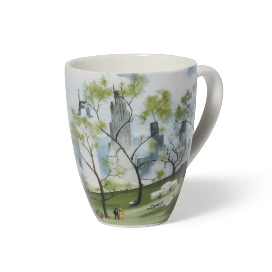 New Dehn Spring in Central Park Covered Mug with Tea Infuser Tableware