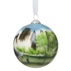 Best Dehn Spring in Central Park Hand-Painted Glass Ornament Ornaments