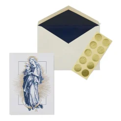 Online Dürer: Virgin on the Crescent Fine Holiday Cards with Lined Envelopes and Foil Seals Holiday Cards