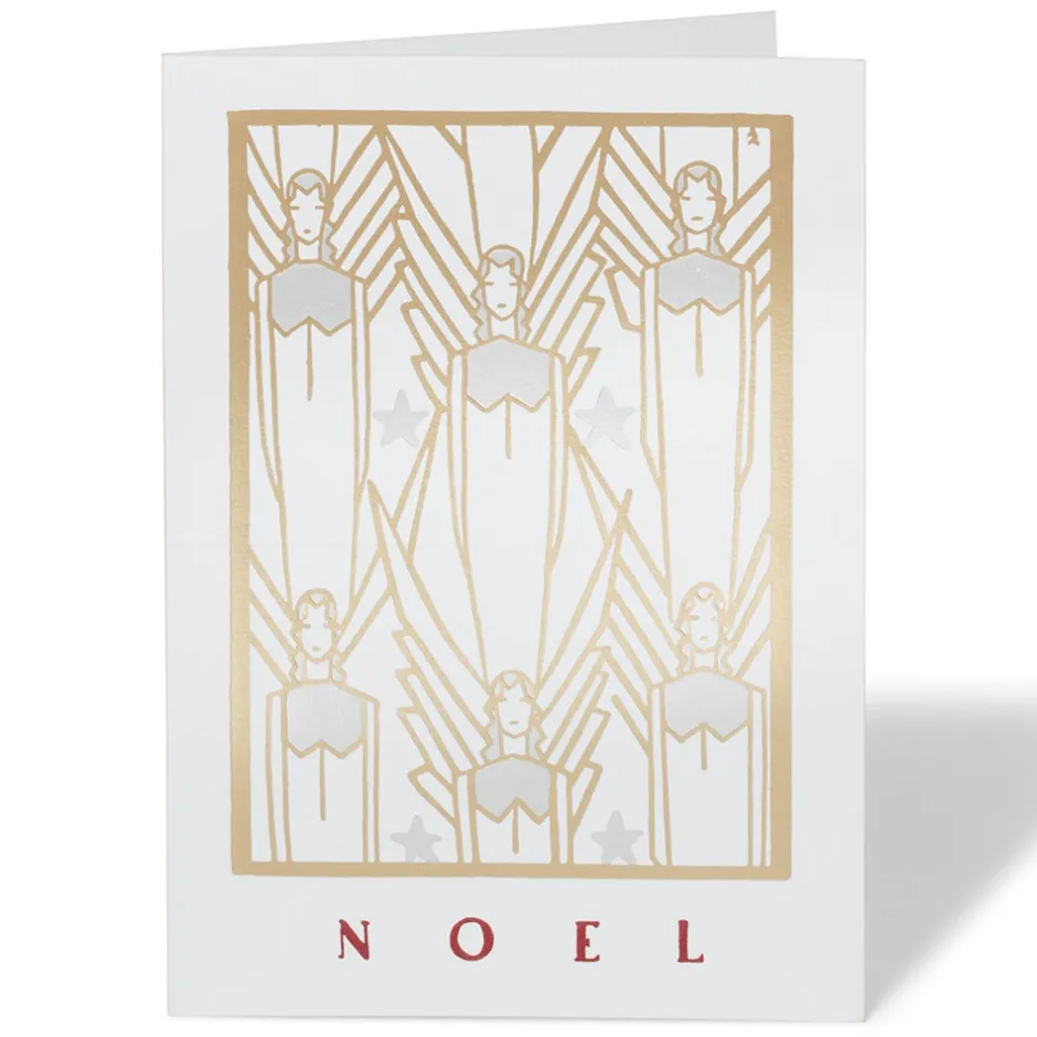 Sale Drevenstedt: Noel Fine Holiday Cards with Lined Envelopes and Foil Seals Holiday Cards