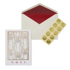 Sale Drevenstedt: Noel Fine Holiday Cards with Lined Envelopes and Foil Seals Holiday Cards