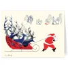 Hot Earle: Santa and Deer Holiday Cards Holiday Cards