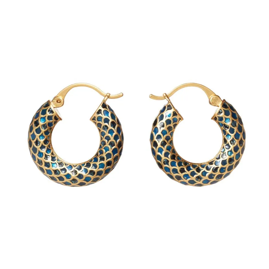 Outlet Egyptian Feather Hoop Earrings Earrings