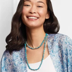Clearance Egyptian Hathor Turquoise Long Necklace Necklaces