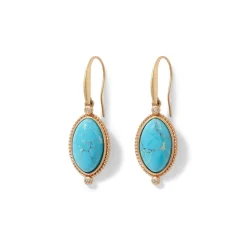 Hot Egyptian Hathor Turquoise Drop Earrings Earrings