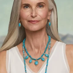 Hot Egyptian Hathor Turquoise Drop Earrings Earrings