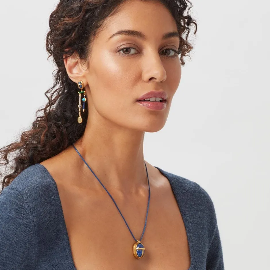 Sale Egyptian Heart Scarab Chandelier Earrings Earrings