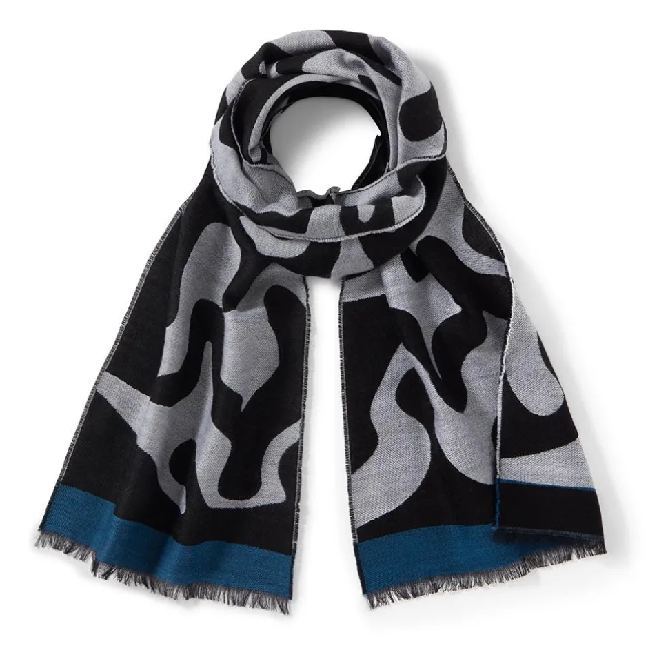 Hot Egyptian Swirled Glass Unisex Oblong Jacquard Scarf Scarves & Wraps