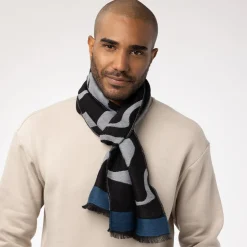 Hot Egyptian Swirled Glass Unisex Oblong Jacquard Scarf Scarves & Wraps
