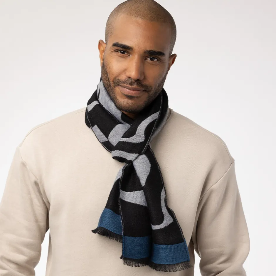 Hot Egyptian Swirled Glass Unisex Oblong Jacquard Scarf Scarves & Wraps