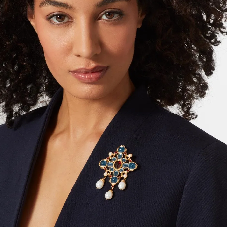 New Ellen Jeweled Brooch Pins & Brooches