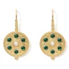 Discount Embellished Disc Drop Earrings Earrings