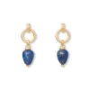 Etruscan Lapis Doorknocker Earrings Earrings